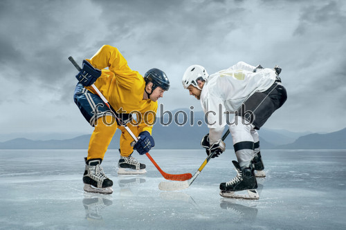 хоккеисты, хоккей, лед, игра, для мальчика, для подростка, на стену, стена