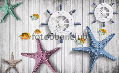 морские звезды, рыбы, доски, морские, детские, для мальчика, для девочки