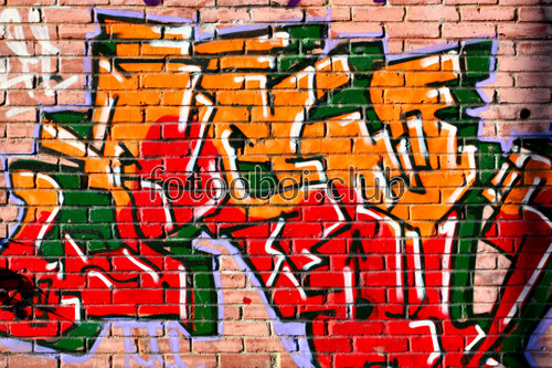 абстракция, граффити, стена