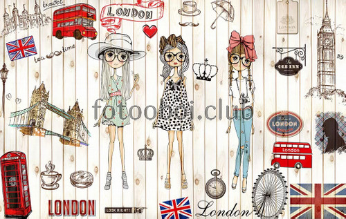 Лондон, девушки, модницы, башня, биг бен, дизайнерские, для девочки