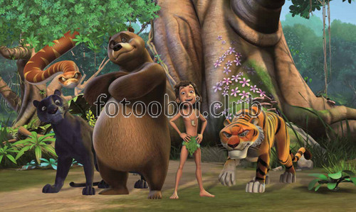 джунгли, маугли, медведь, пантера, тигр, ка, змея, детские, для мальчика, для девочки