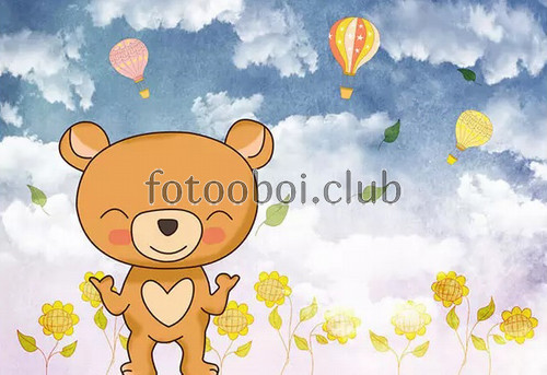 медвежонок, медведи, детские, воздушные шары, для мальчика, для девочки